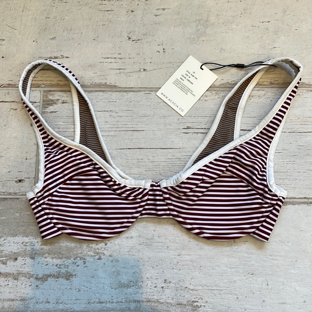 NWT Acacia Ruby Carolina bikini top